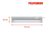 LED-Unterbauleuchte 'NUIT' grau 5,5 W 31 x 6 x 2,5 cm