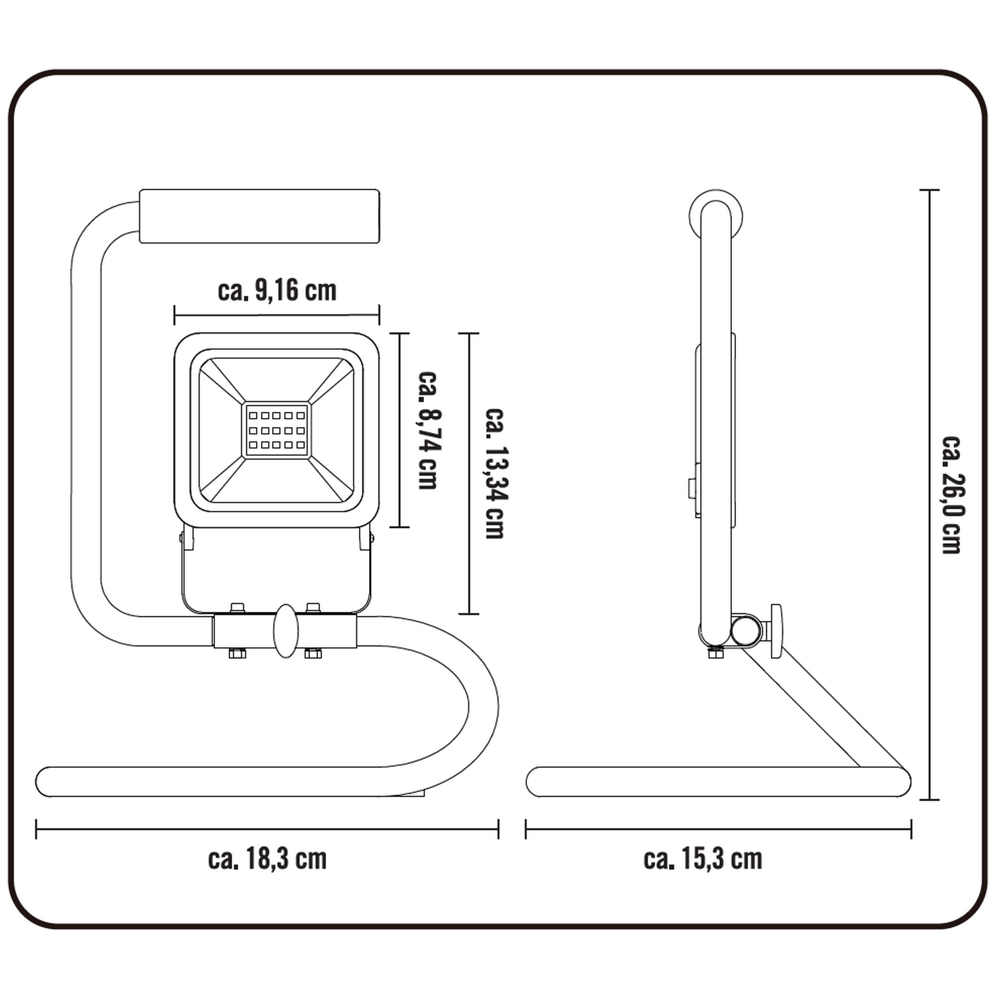 LED-Baufluter 10 W 720 lm