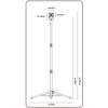 LED Stativfluter mit Maßen