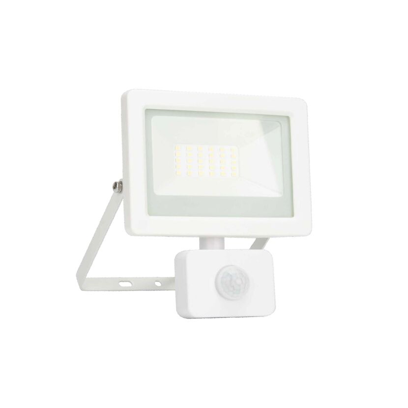 Weißer LED-Strahler mit Bewegungsmelder