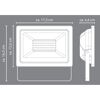 LED-Wandstrahler 50 W 3800 lm tageslichtweiß IP 65