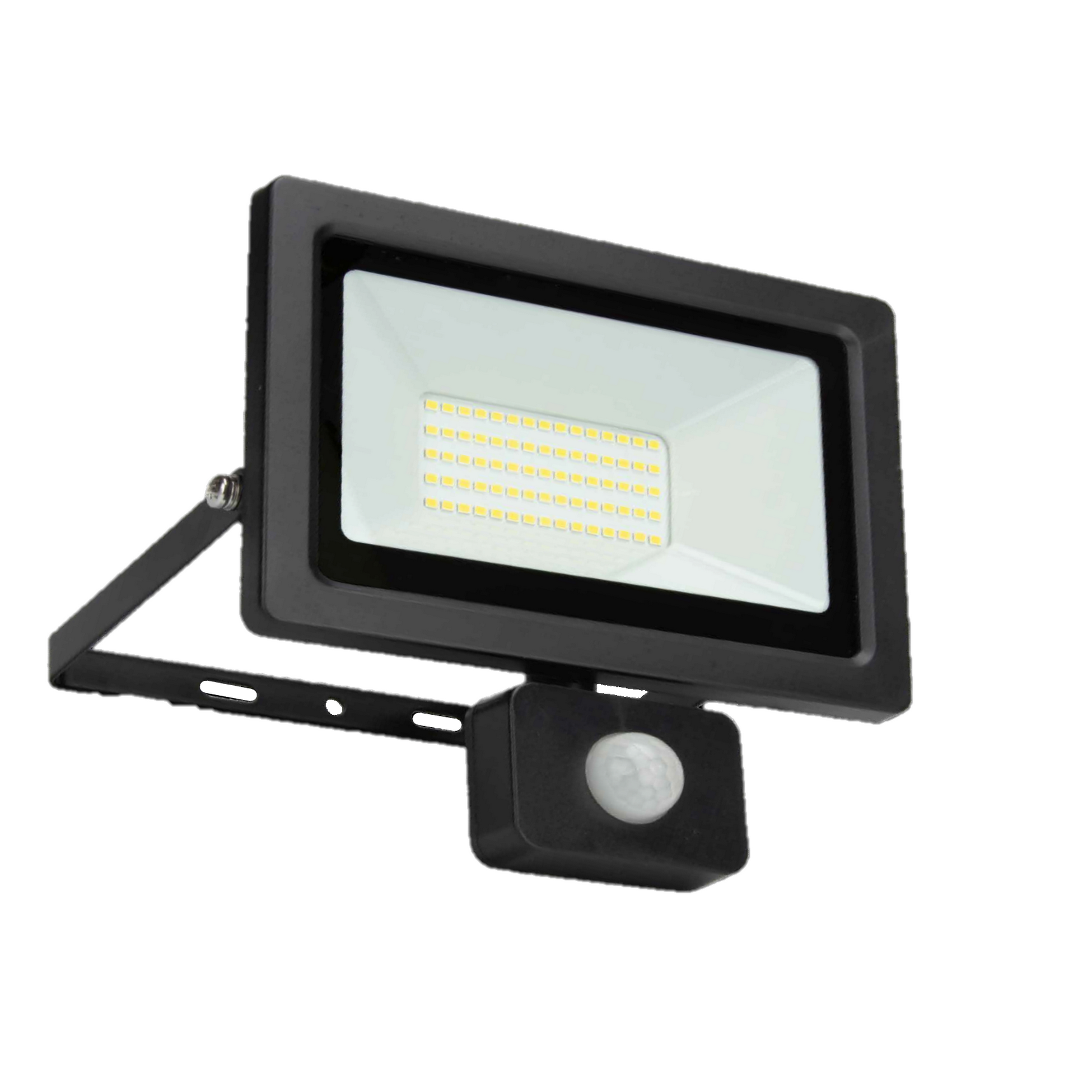 LED-Wandfluter mit Bewegungsmelder schwarz 50 W 3800 lm + product picture