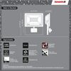 LED-Außenwandstrahler mit Bewegungssensor 3800 lm tageslichtweiß IP 44 17,3 x 18,9 cm