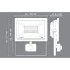 LED-Wandstrahler 50 W 3800 lm tageslichtweiß IP 44