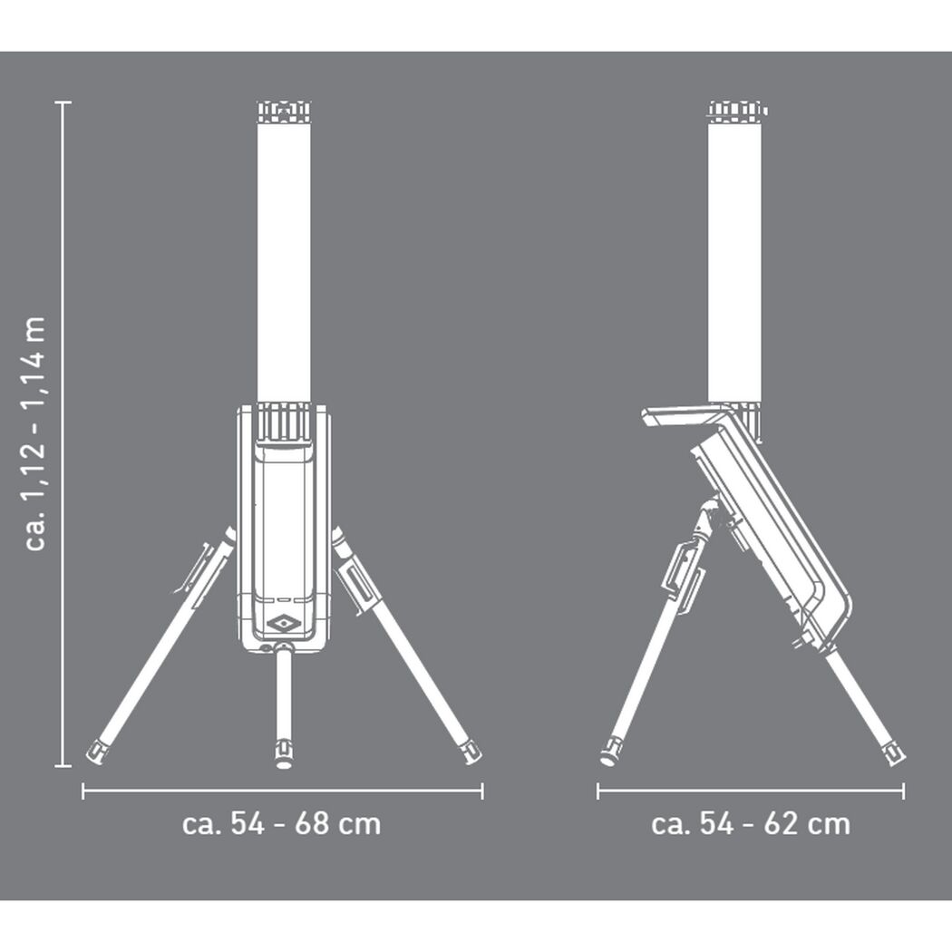 LED-Arbeitsleuchte faltbar 50 W 5000 lm tageslichtweiß IP 54