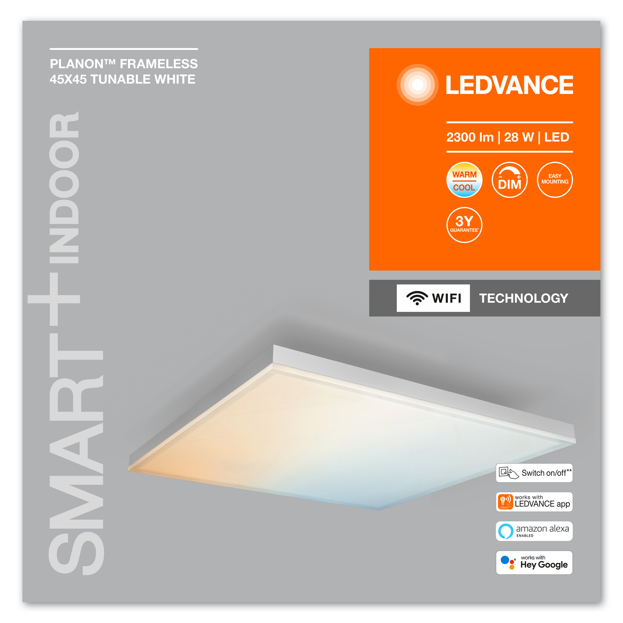 LED-Panelleuchte 'Planon' weiß 45 x 45 cm 2300 lm + product picture