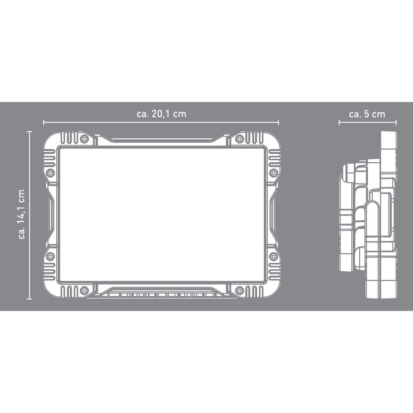 Abmessungen des LED-Baufluters