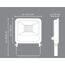 LED-Wandfluter schwarz 14,7 x 13,8 cm 24 W 1800 lm