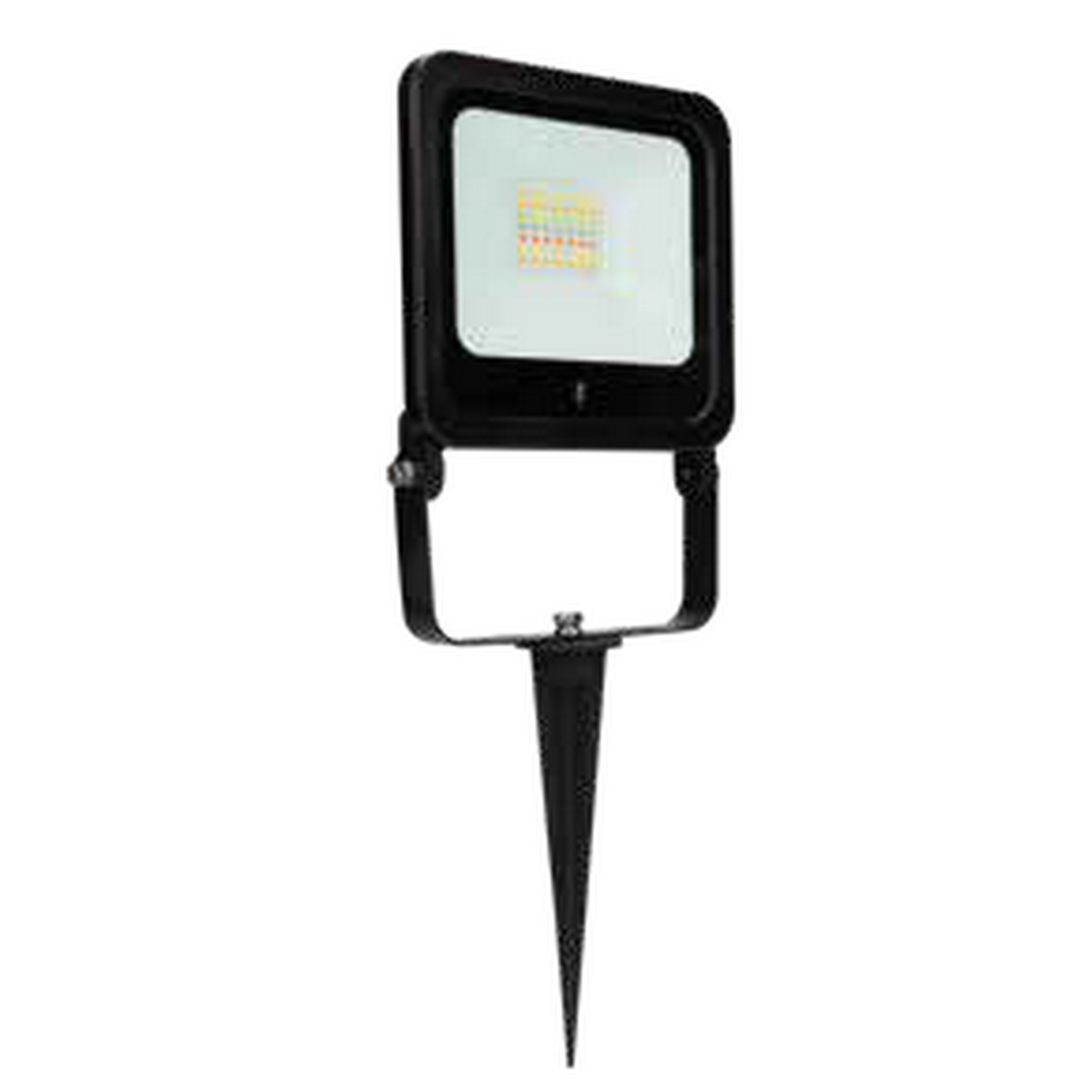 LED-Wandfluter schwarz mit Erdspieß 14,7 x 13,8 cm 24 W 1800 lm