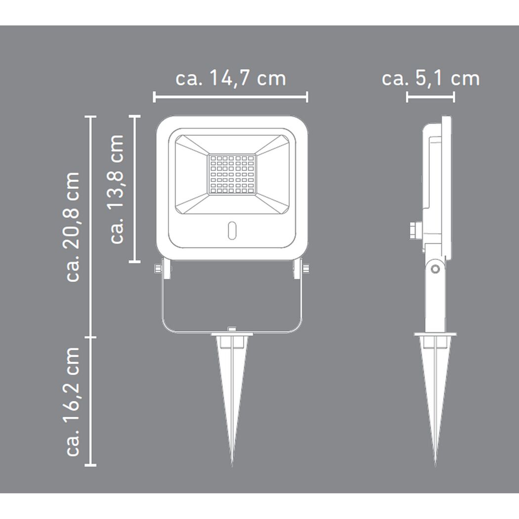 LED-Baustrahler 24 W 1800 lm RGB - tunable white IP 65