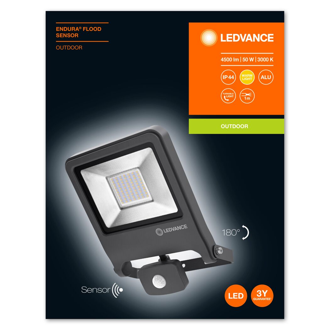 LED-Arbeitsleuchte 'Endura Flood' 50 W 4500 lm warmweiß IP 44
