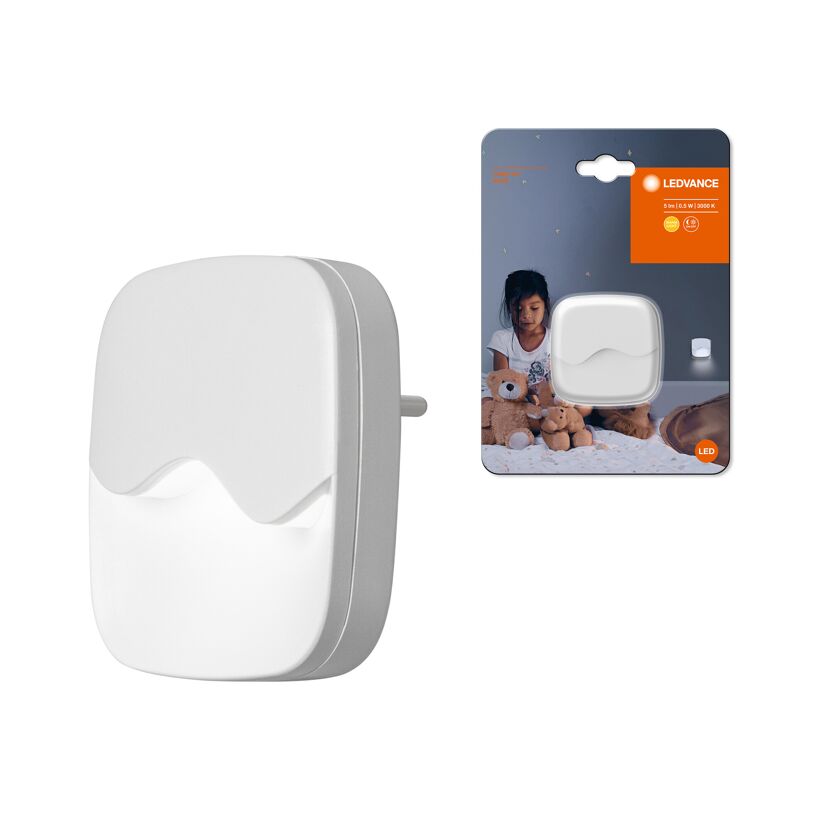 Nachtlicht 'Lunetta Wave' warmweiß 5 lm 55 x 60 x 60 mm, mit Sensor