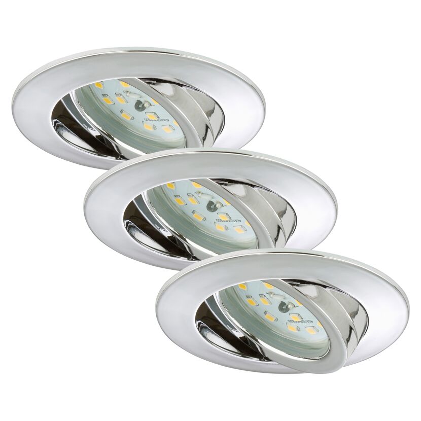 Drei LED-Einbauleuchten