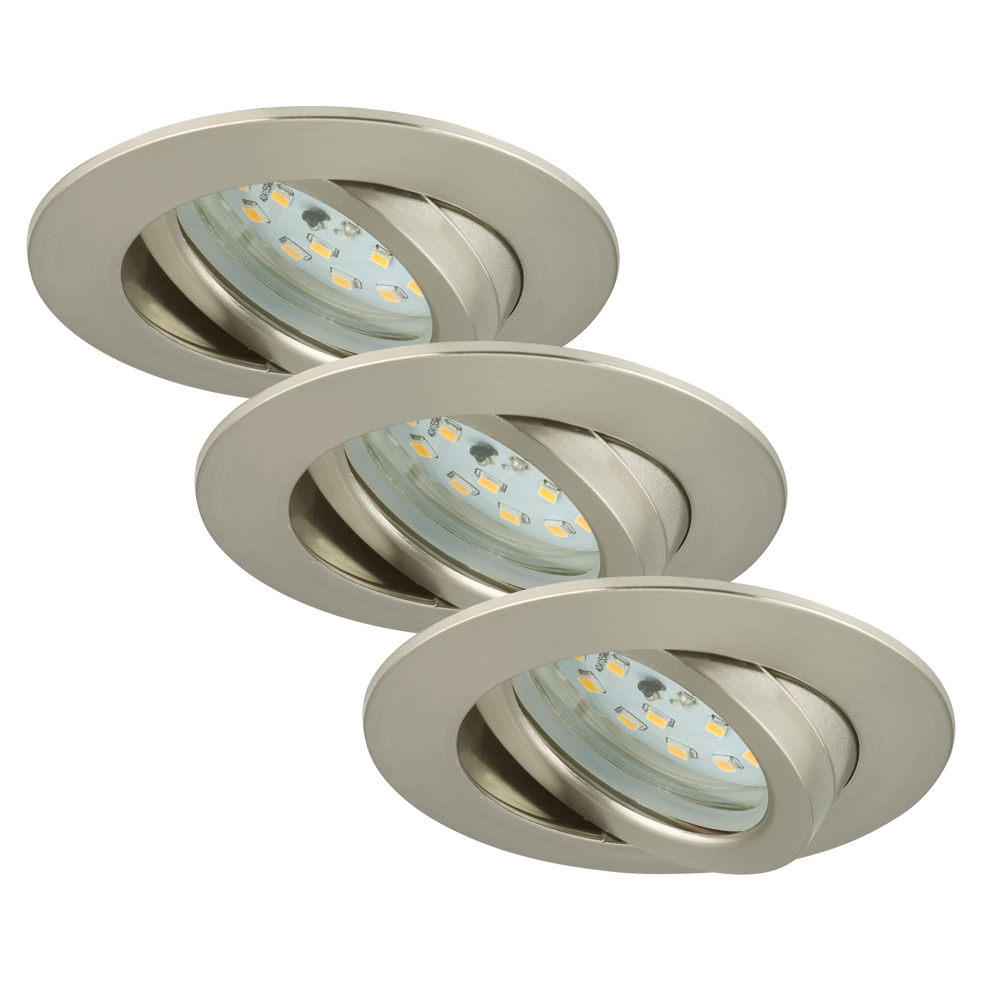 Drei LED-Einbauleuchten