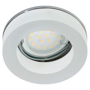 LED-Aufbauleuchte rund weiß/silbern 3 W