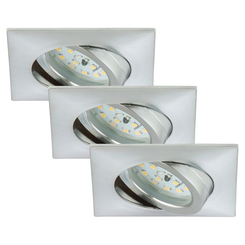 Drei schwenkbare LED-Einbauleuchten