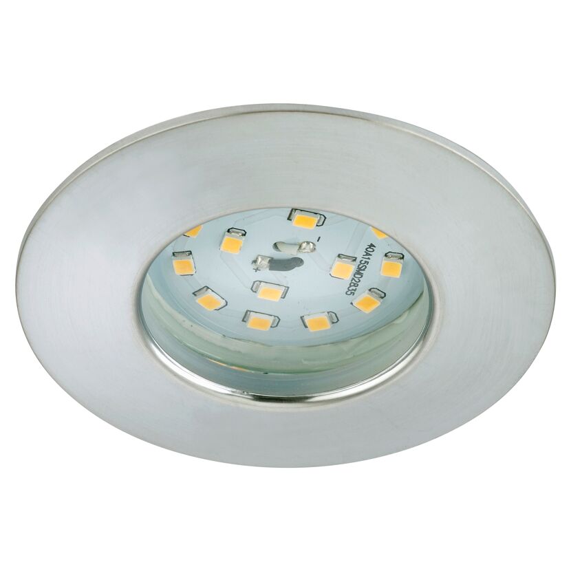 LED Einbauleuchte 5 W, rund, Aluminiumfarben