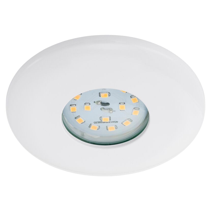 Weiße LED Einbauleuchte mit Glasabdeckung