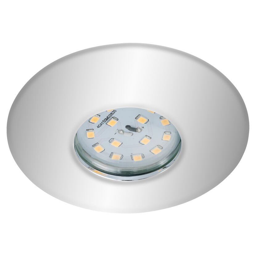 LED Einbauleuchte, chromfarben, 5 W