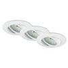 LED-Einbauleuchtenset 'Attach Dim' dimmbar 16,5 W 1200 lm warmweiß Ø 8,2 cm 3 Stück