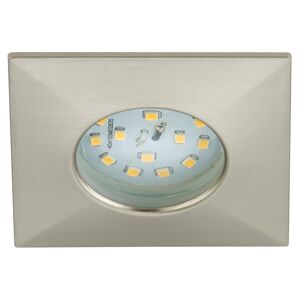 LED-Einbauleuchte 5 W 7,5 x 7,5 cm silbern