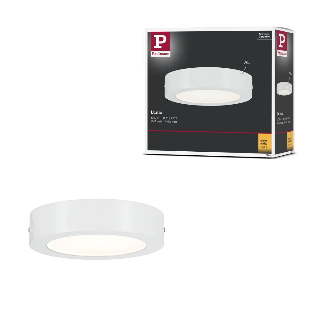 LED-Panel 11 W 1300 lm warmweiß Ø 17 cm
