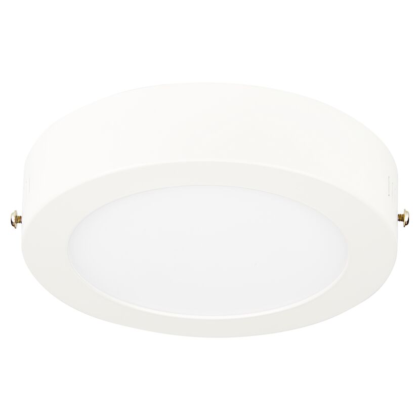Weiße LED-Deckenleuchte, rund.