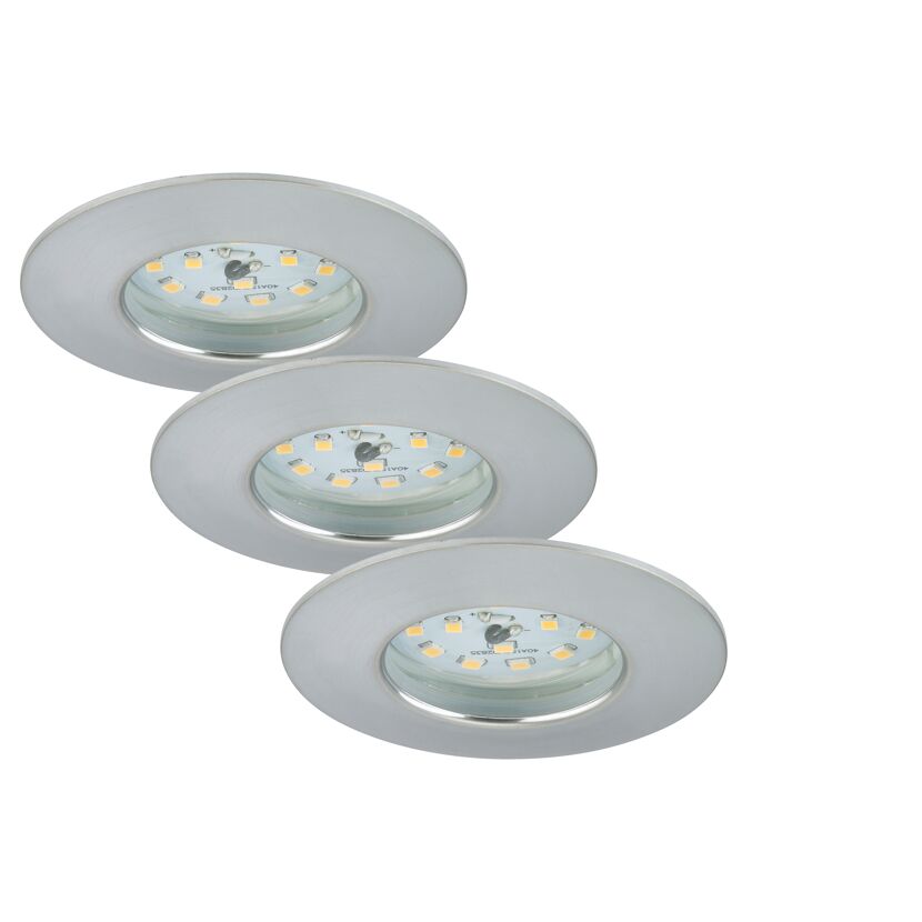Drei LED Einbauleuchten
