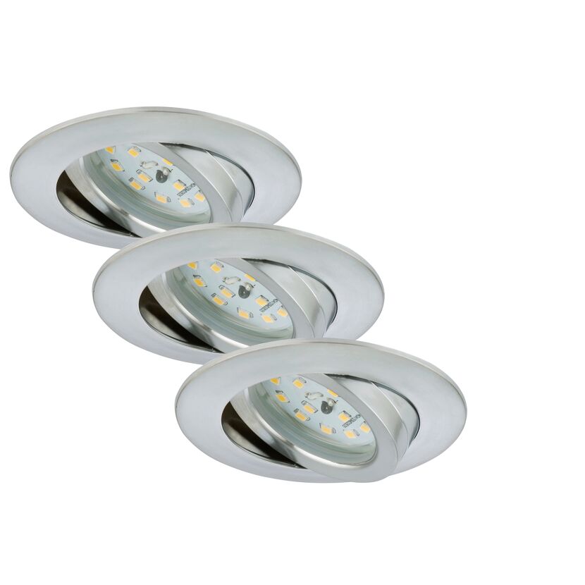 Drei LED Einbauleuchten