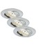 Verkleinertes Bild von LED-Einbauleuchte alu 5 W, 3er-Set