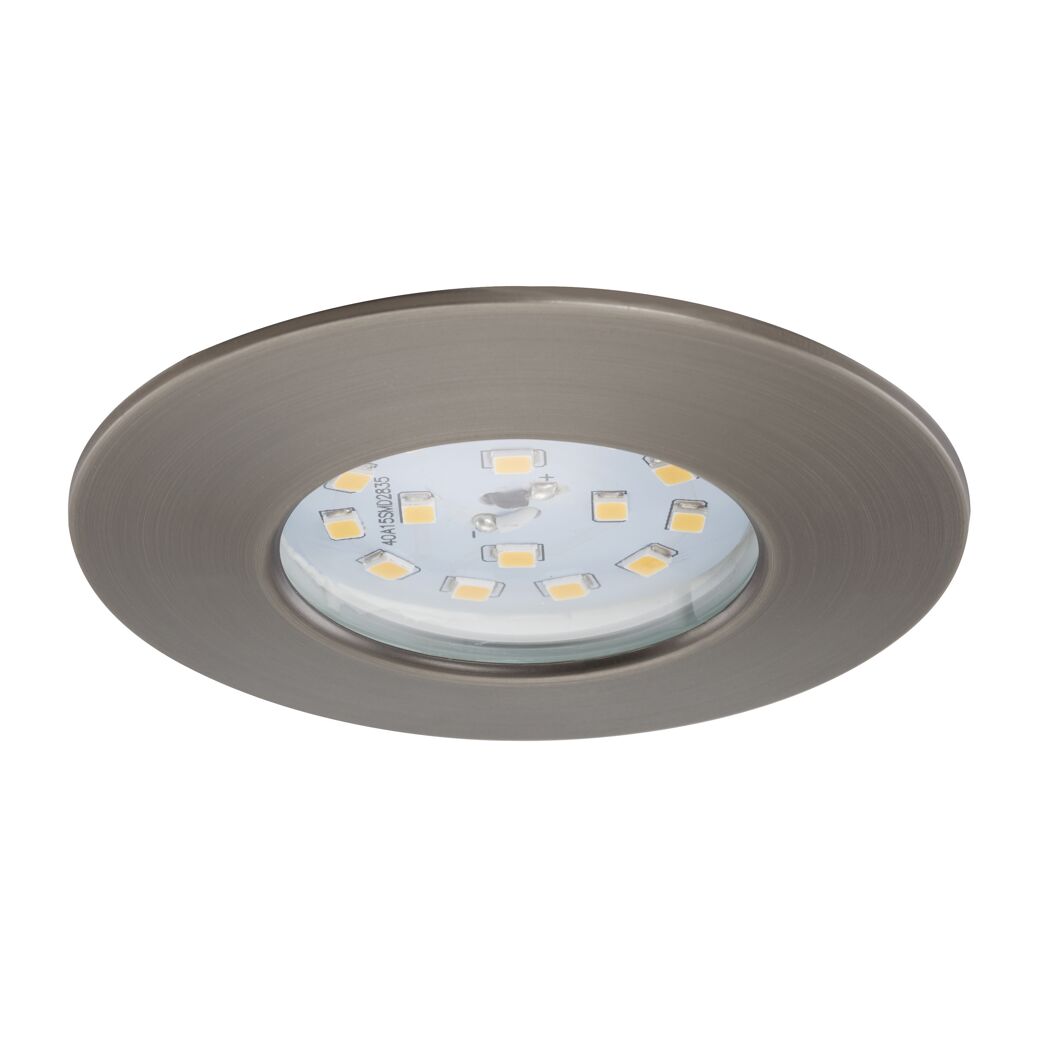 LED-Einbauleuchtenset 'Attach One' 5 W 400 lm warmweiß Ø 7,5 cm 3 Stück