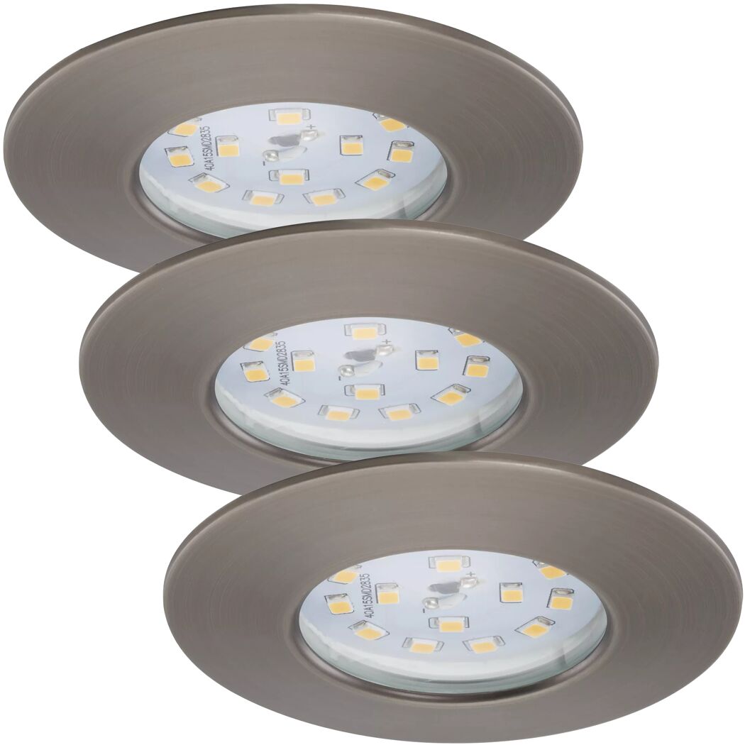 LED-Einbauleuchtenset 'Attach One' 5 W 400 lm warmweiß Ø 7,5 cm 3 Stück