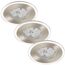 LED-Einbauleuchtenset 'Attach Dim' dimmbar 4,5 W 470 lm warmweiß Ø 8 cm 3 Stück