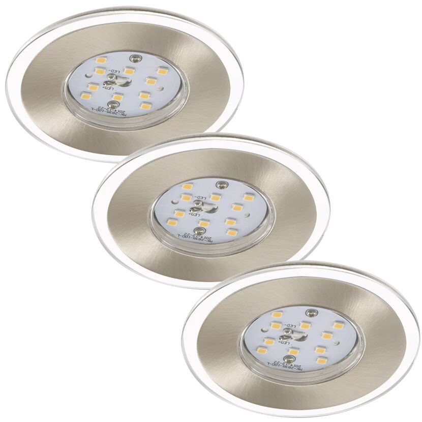 LED-Einbauleuchtenset 'Attach Dim' 470 lm 4,5 W 3 Stk. dimmbar Bad