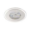 runde LED Einbauleuchte mit silbernem Rand