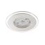 runde LED Einbauleuchte mit silbernem Rand