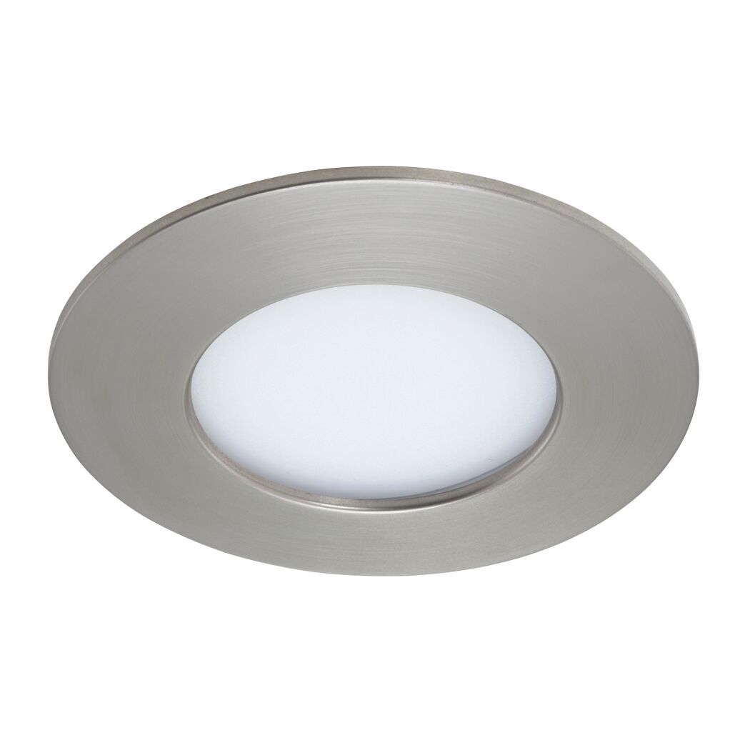 LED Einbauleuchte Nickel