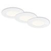 LED-Einbauleuchtenset 'Flat In' 16,5 W 1800 lm neutralweiß Ø 8,5 cm 3 Stück