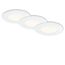 LED-Einbauleuchte 'Flat' weiß 6 W 3 Stück