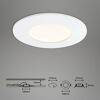 LED-Einbauleuchtenset 'Flat In' 16,5 W 1800 lm neutralweiß Ø 8,5 cm 3 Stück