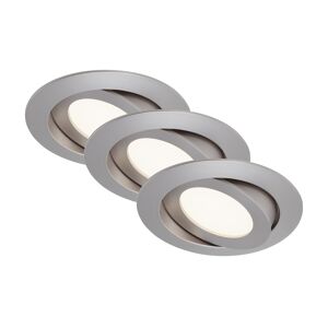 LED-Einbauleuchtenset 'Flat Move' 14,4 W 1800 lm neutralweiß Ø 10,6 cm 3 Stück