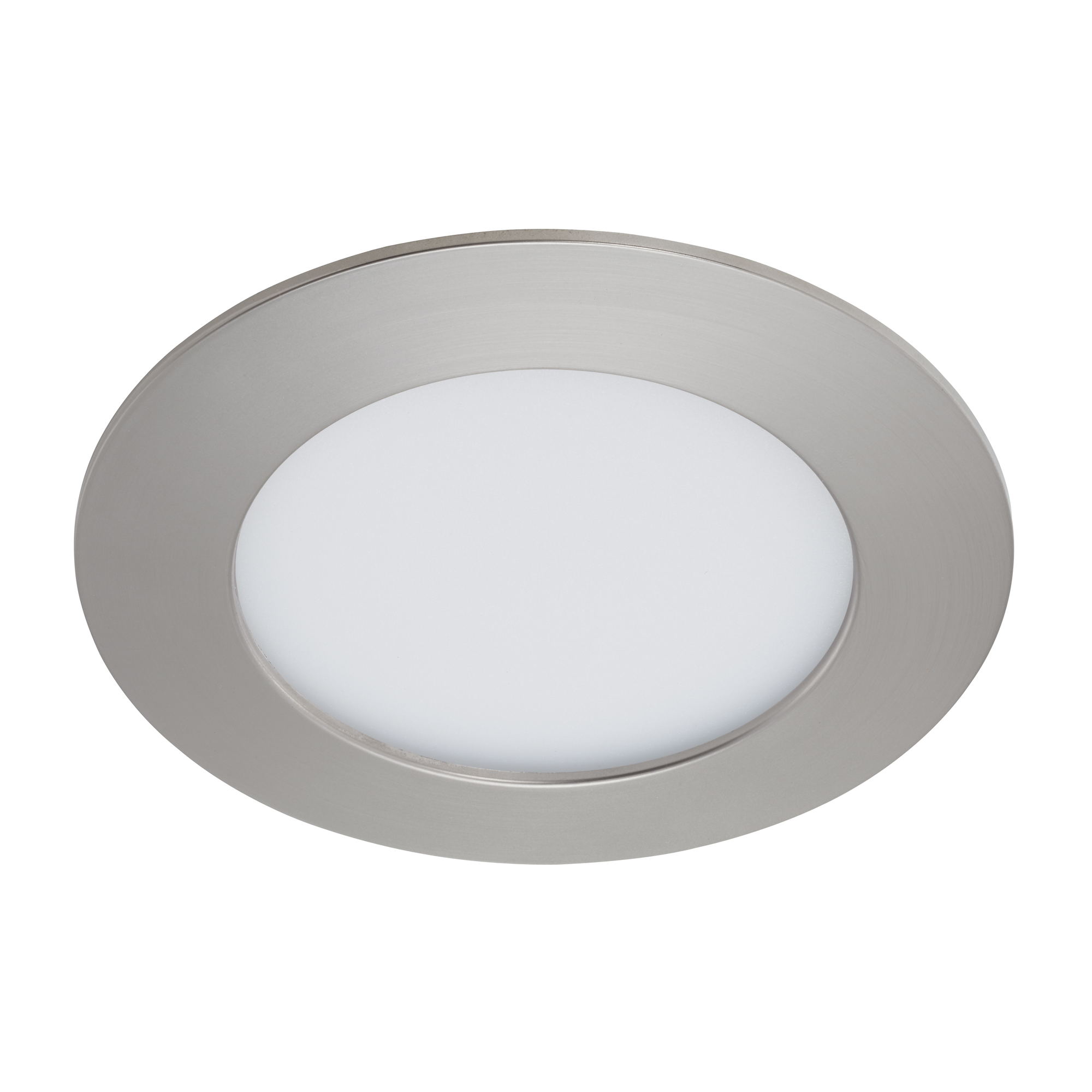 Briloner LED-Einbauleuchte 'Flat' matt-nickel 8 W