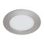runde LED Einbauleuchte in Nickel