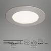 LED-Einbauleuchtenset 'Flat In' 21 W 2400 lm neutralweiß Ø 12 cm 3 Stück