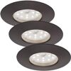 LED-Einbauleuchtenset 'Attach Dim' dimmbar 6,5 W 570 lm warmweiß Ø 7,5 cm 3 Stück