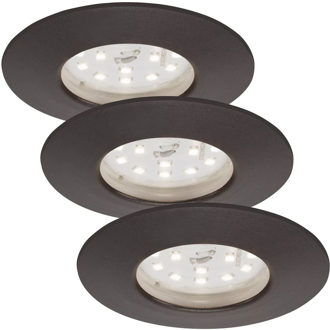 LED-Einbauleuchtenset 'Attach Dim' dimmbar 6,5 W 570 lm warmweiß Ø 7,5 cm 3 Stück