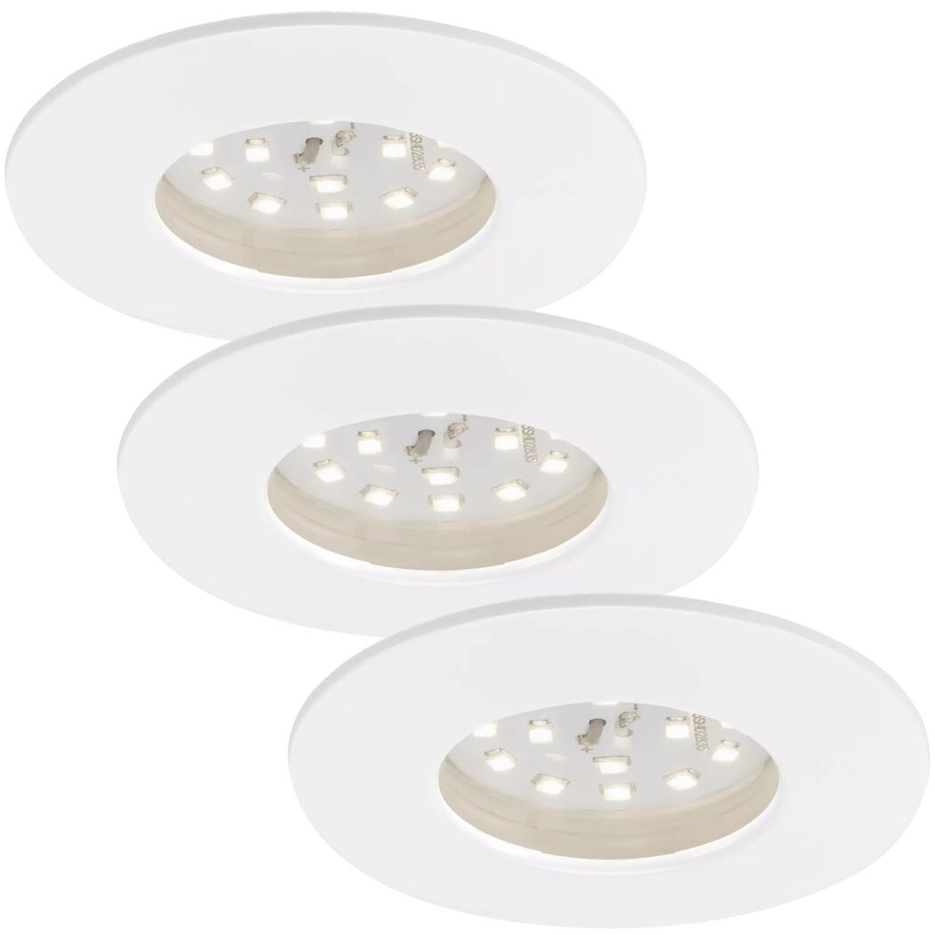LED-Einbauleuchtenset 'Attach Dim' dimmbar 18,9 W 1380 lm warmweiß Ø 7,5 cm 3 Stück