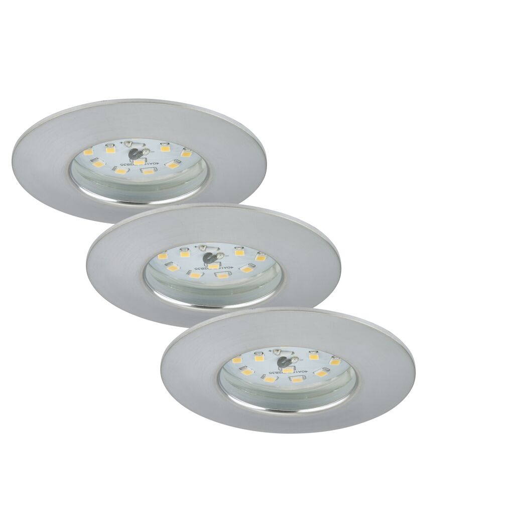 Drei LED Einbauleuchten