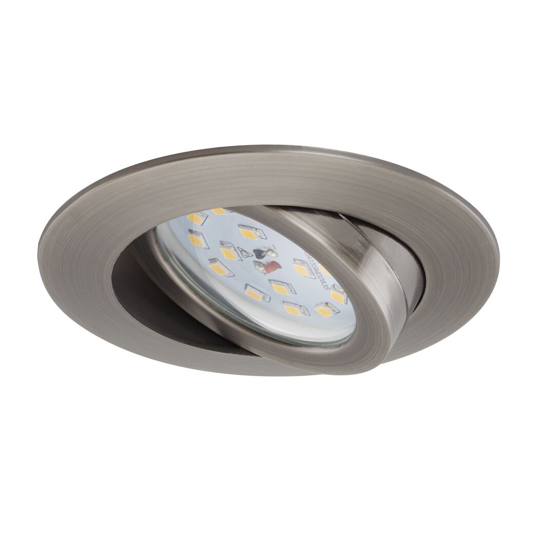 LED-Einbauleuchtenset 'Attach Dim' dimmbar 6,5 W 570 lm warmweiß Ø 8,2 cm 3 Stück