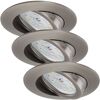LED-Einbauleuchtenset 'Attach Dim' dimmbar 6,5 W 570 lm warmweiß Ø 8,2 cm 3 Stück